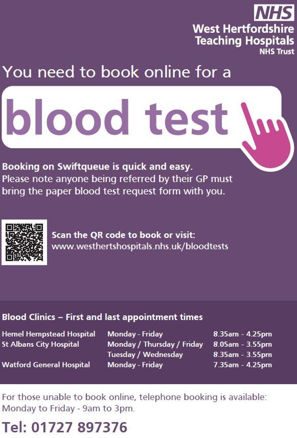 Online Booking Bloods